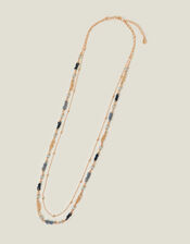 Layered Facet Bead Necklace, , large