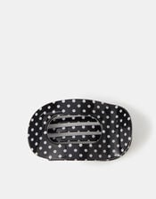 Polka Dot Flat Claw Clip, , large