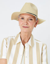 Packable Panama Hat, Natural (NATURAL), large