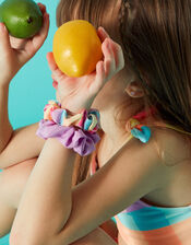 Kids Check Scrunchies Set of Two, , large