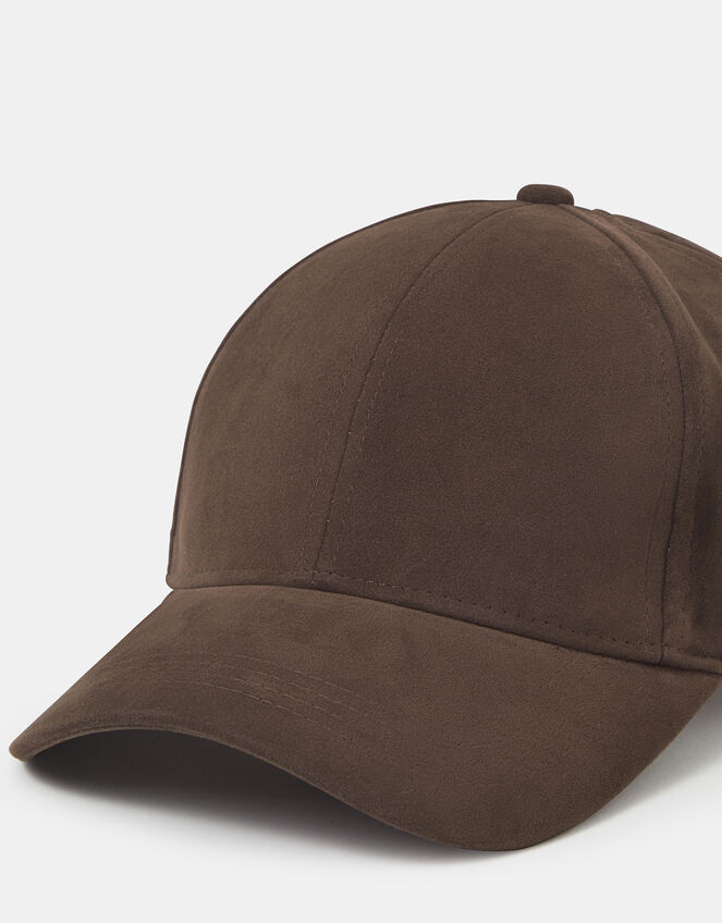 Faux Suede Baseball Cap, , large
