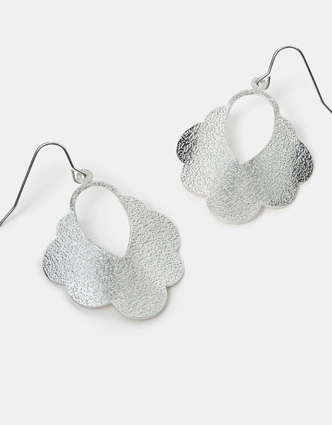Textured Cloud Drop Earrings, , large