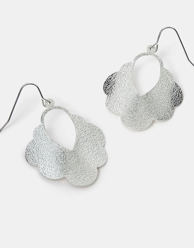 Textured Cloud Drop Earrings, , large
