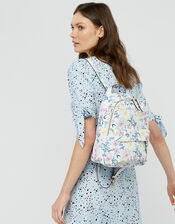 Rosie Floral Print Compact Backpack, , large