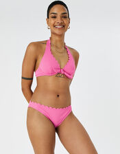 Scallop Trim Bikini Briefs, Pink (PINK), large