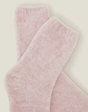 Sparkle Chenille Bed Socks, Pink (PINK), large
