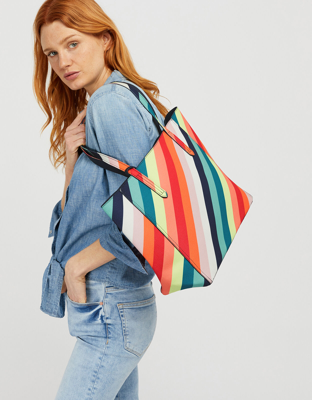 Reversible Rainbow Tote Bag