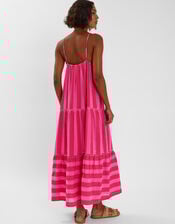 Sleeveless Jacquard Maxi Dress, Multi (BRIGHTS MULTI), large