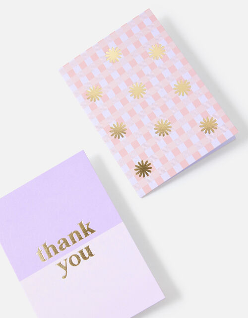 Daisy Gingham Greeting Cards, , large