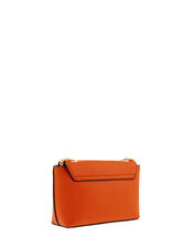 Mini Cross-Body Bag with Chain Strap, Orange (ORANGE), large