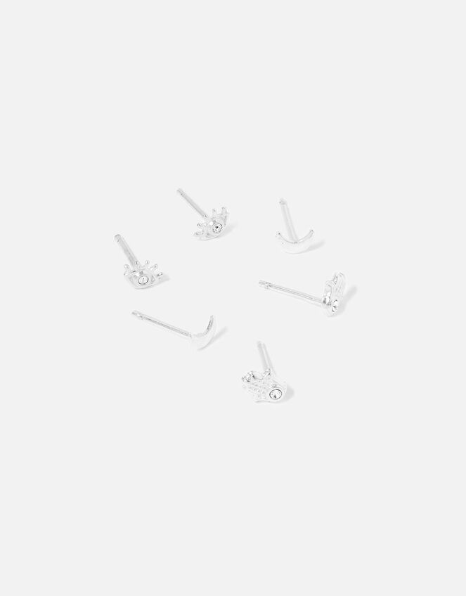 Sterling Silver Eye Stud Multipack, , large