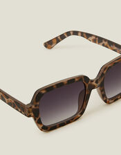 Tortoiseshell Square Sunglasses, , large