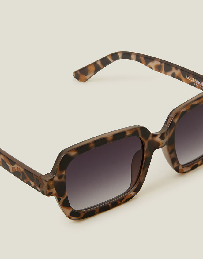 Tortoiseshell Square Sunglasses, , large
