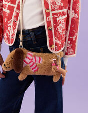 Girls Sausage Dog Bag Charm, , large