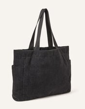 Cord Shopper Bag, Black (BLACK), large