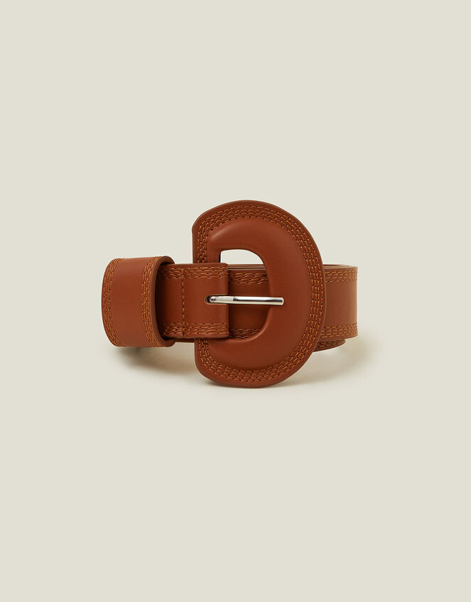 Stitch Detail Belt, Tan (TAN), large