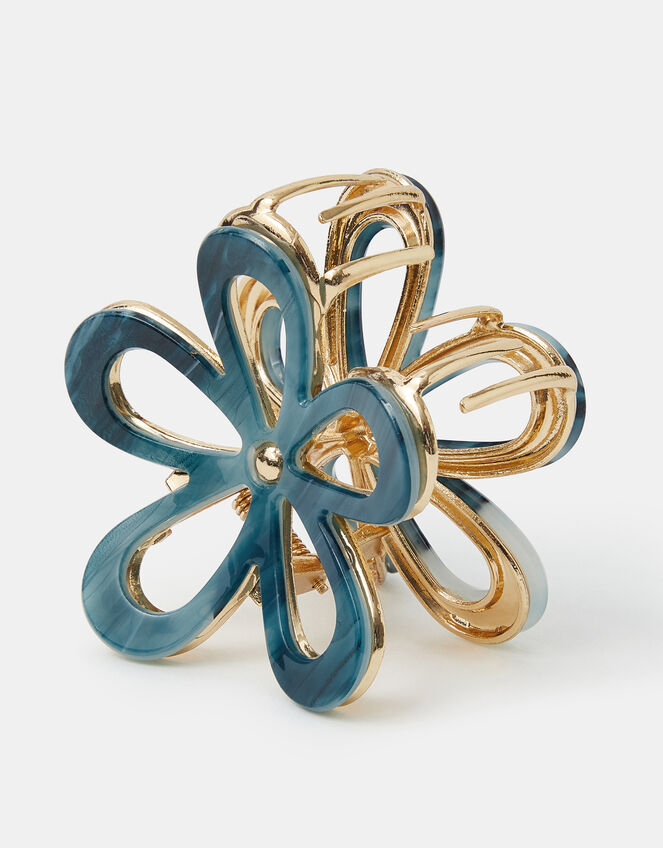 Cut Out Resin Flower Claw Clip, , large