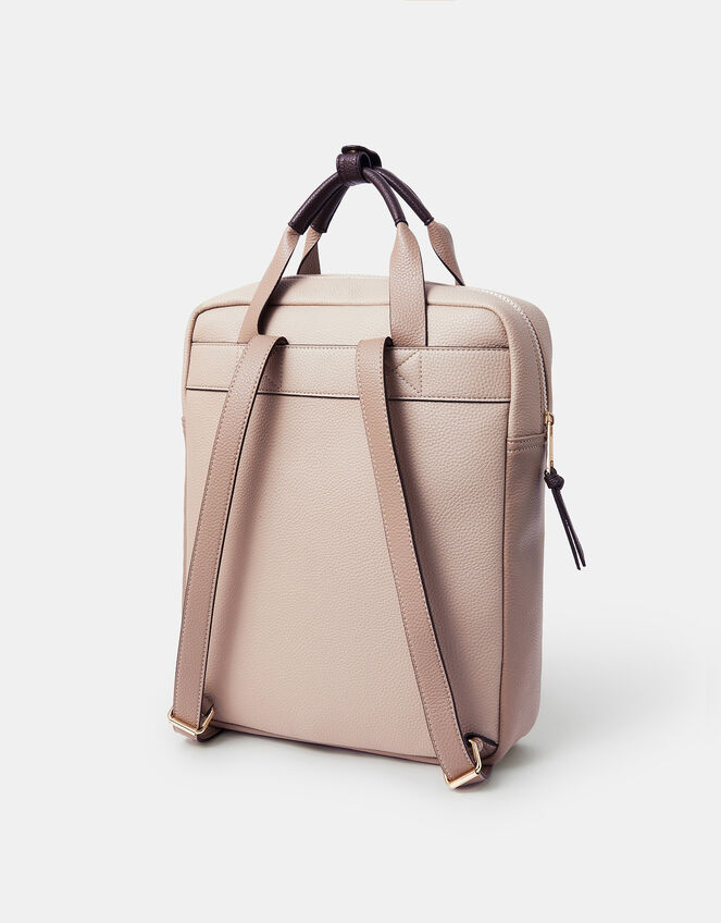 Pocket Top Handle Backpack, Brown (MOCHA), large