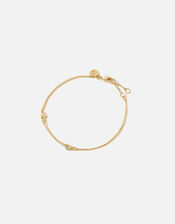 Gold-Plated Star and Moon Bracelet, , large