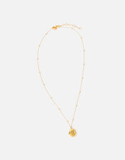 Gold-Plated Star Locket Pendant Necklace, , large