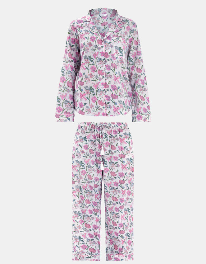 Jasmine Print Long Pyjamas Set, Pink (PINK), large