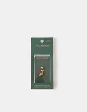 14ct Gold-Plated Surgical Steel Heart Belly Bar, , large