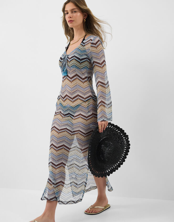 Crinkle Textured Tie Side Bikini Bottoms, Black (BLACK), large