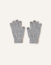 Super-Stretchy Touchscreen Gloves, Grey (GREY), large