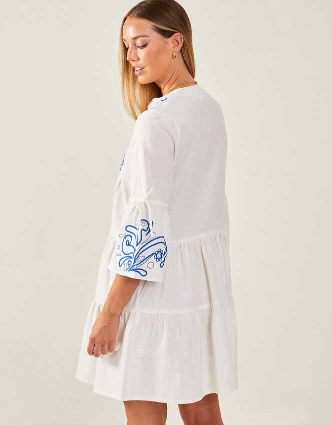 Embroidered Dress, White (WHITE), large