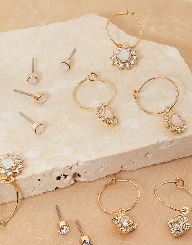 Sparkle Stud and Hoop 6 Pack, , large