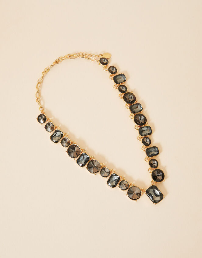 Colourblock Eclectic Stone Statement Necklace, , large