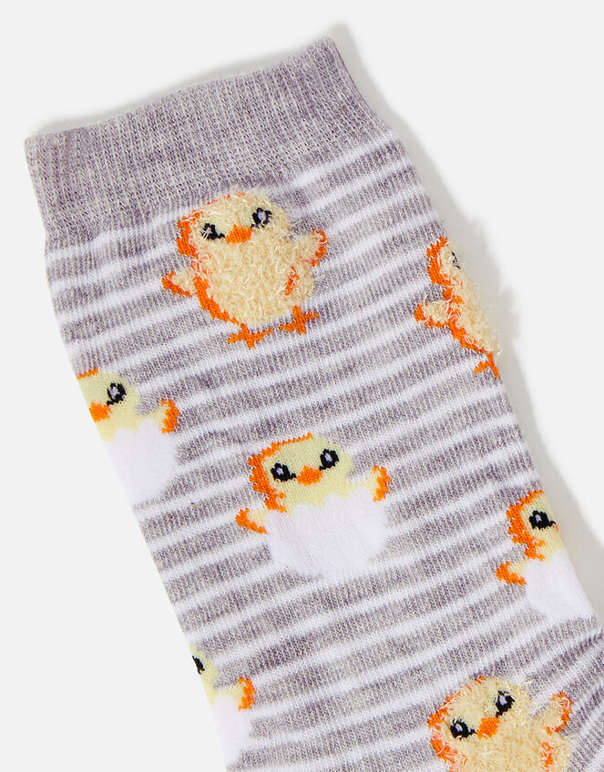 All Over Fluffy Chick Socks, , large