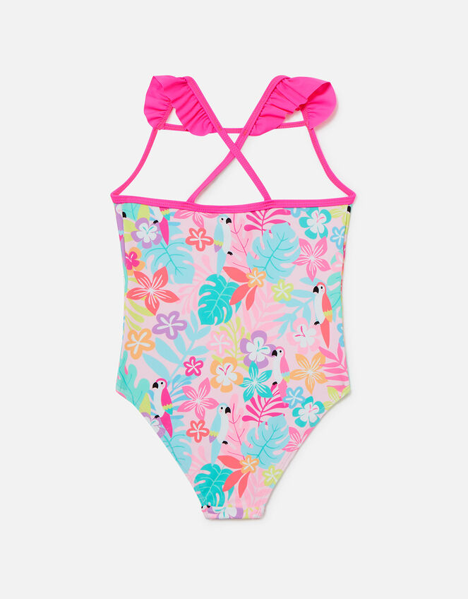 Kids Tropical Print Swimsuit, Multi (BRIGHTS-MULTI), large