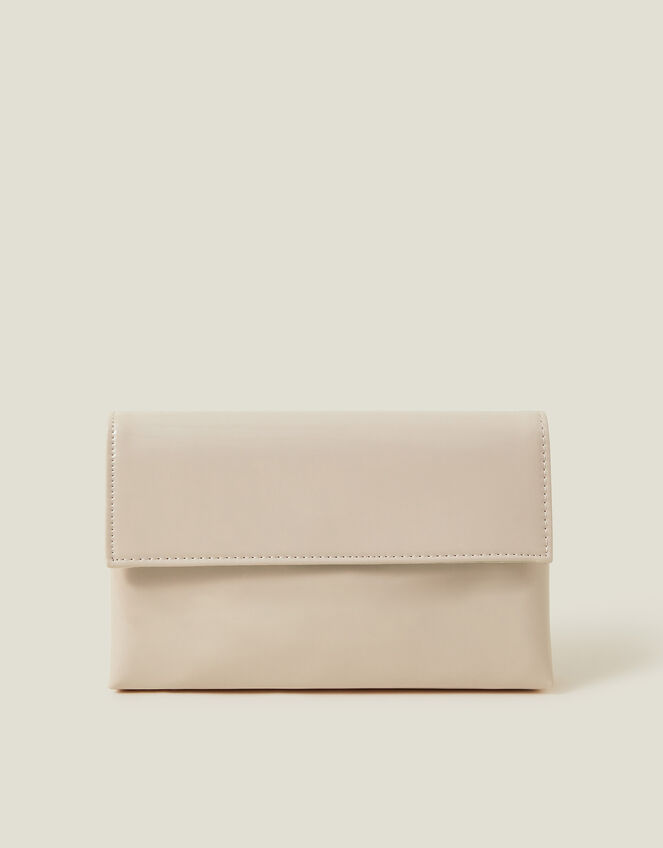 Patent Fold-Over Clutch Bag, , large