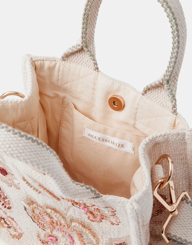 Embroidered Handheld Bag, , large