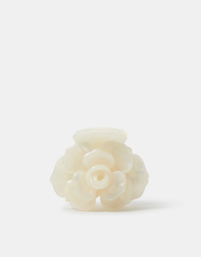 Rose Claw Clip, Cream (CREAM), large