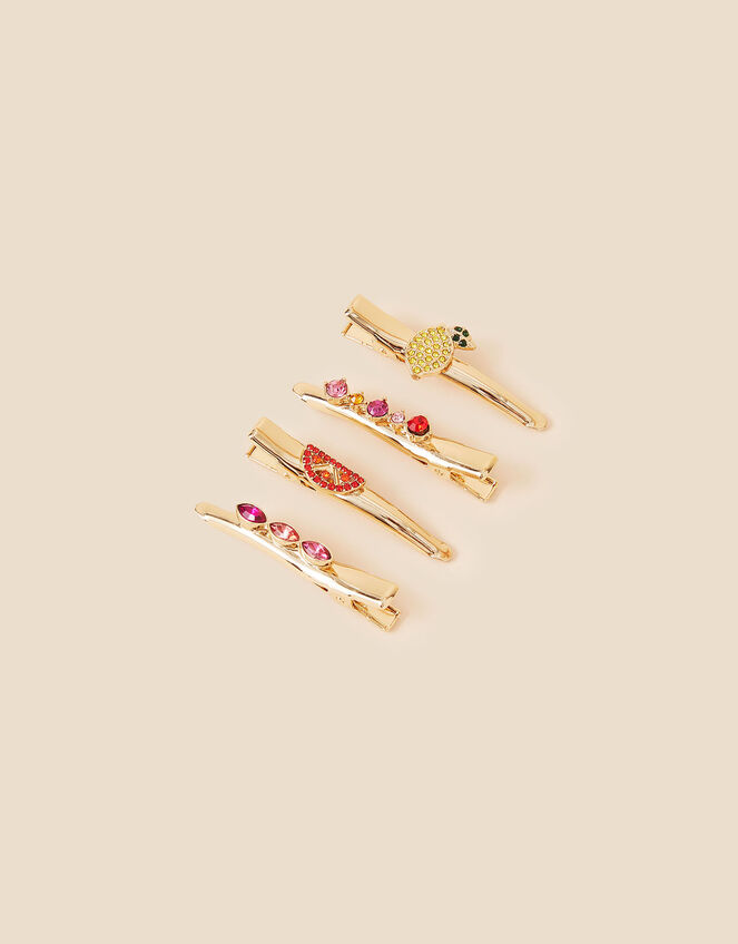 Fruity Hair Clips 4 Pack, , large