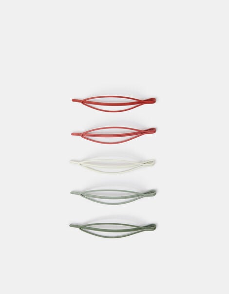 5-Pack Oval Hair Slides, , large