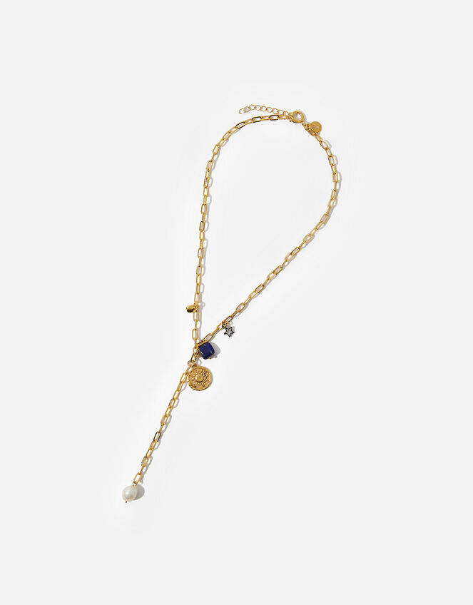 14ct GoldPlated Grecian YChain Necklace Z for Accessorize