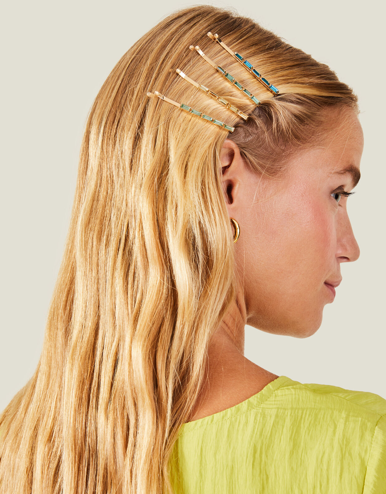 Long shop hair slides