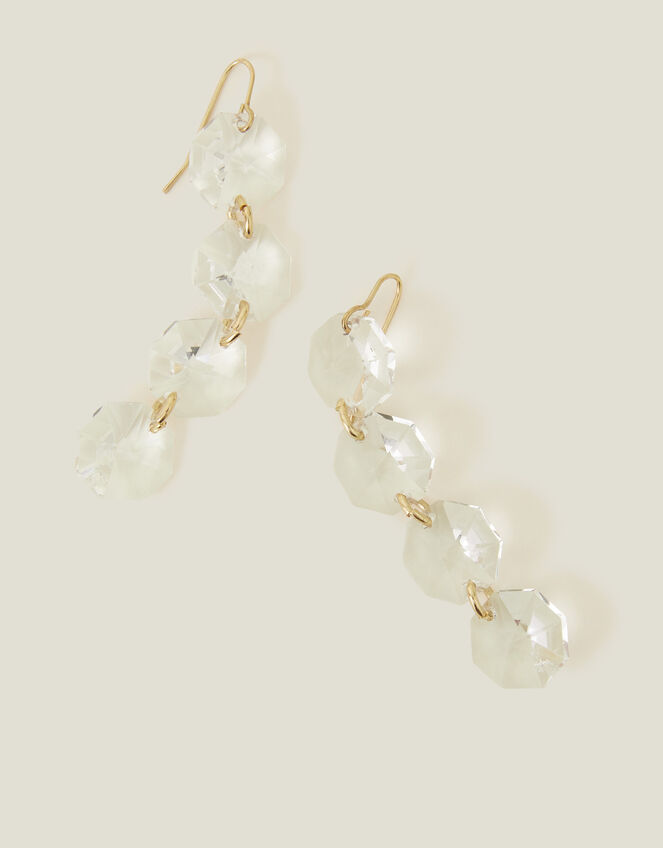 Statement Cut Crystal Earrings, , large