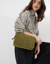 Double Zip Suede Camera Bag, , large