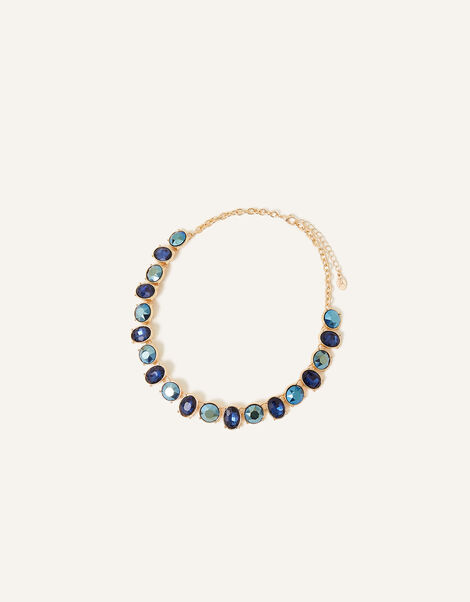 Eclectic Stone Collar Necklace, , large