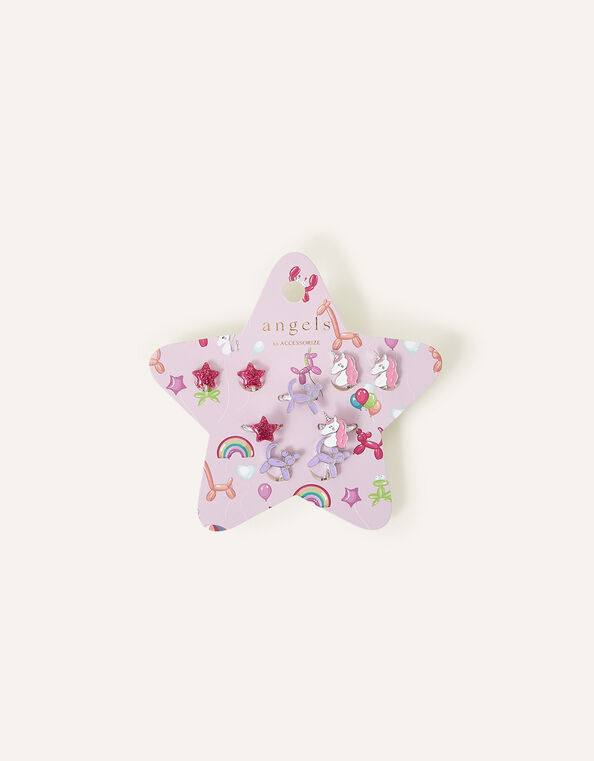 Unicorn Earrings and Rings Set of Three, , large