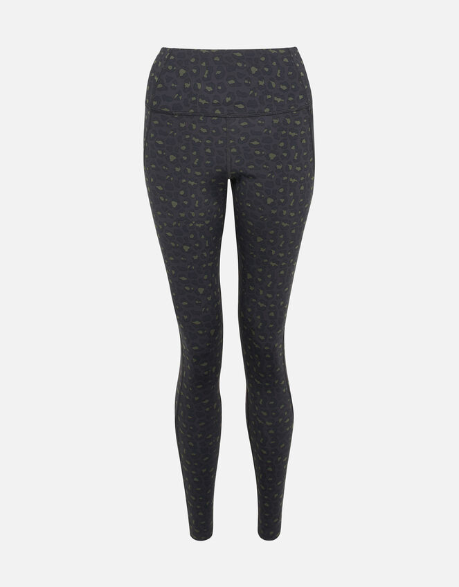 Tonal Leopard Full-Length Leggings, Multi (DARKS-MULTI), large