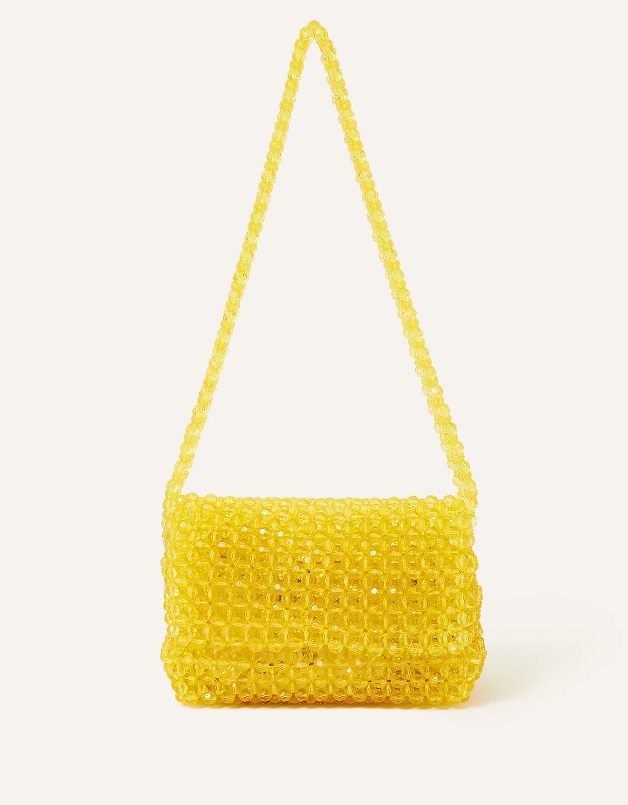 Beaded Shoulder Bag Yellow