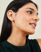 14ct Gold-Plated Tear Drop Earrings, , large