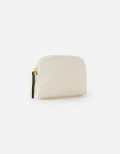 Zip Pouch Bag, Cream (CREAM), large