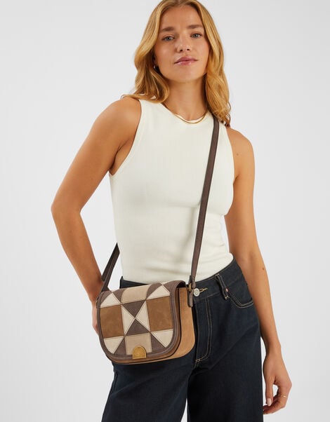 Patchwork Crossbody Bag, , large
