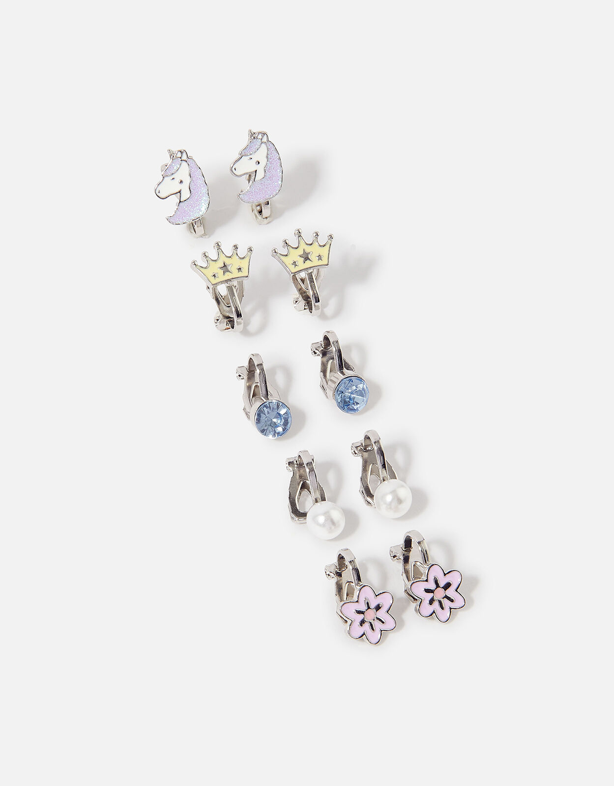 Girls Unicorn Clip On Earrings 5 Pack Girls earrings